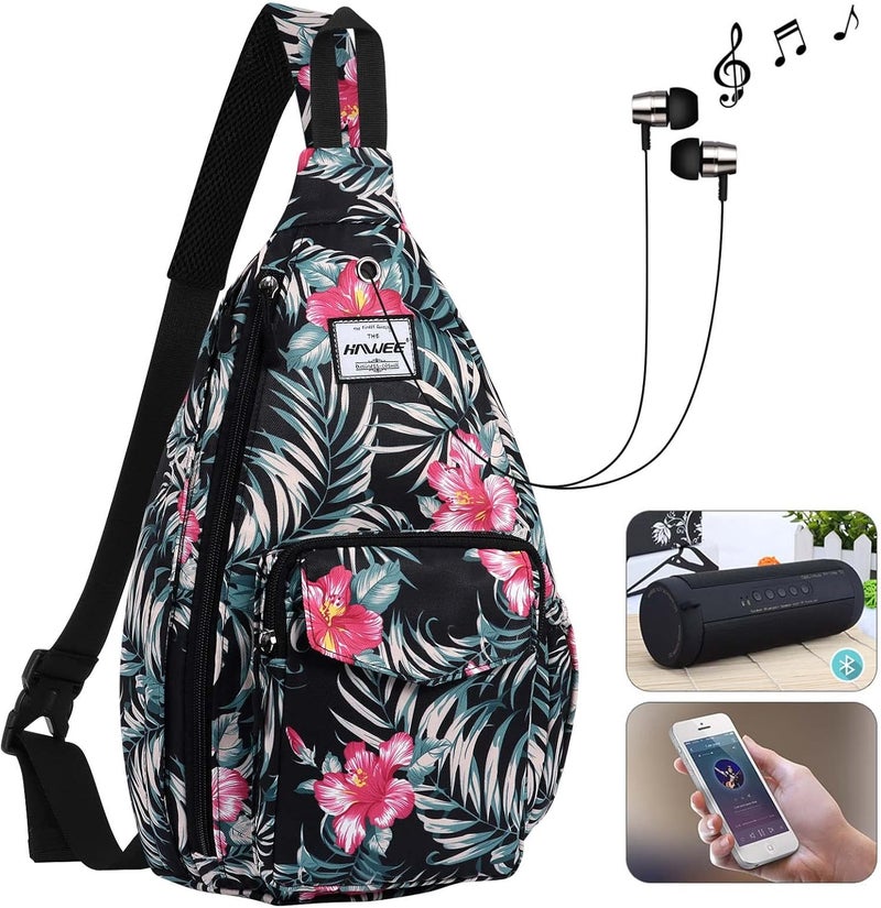 HAWEE Backpack Sling for Women Anti-Water Crossbody Bag Inclined Adjustable Pack | Casual, Adjustable Strap, Water Repellent, for Travel/Sport - Image 2